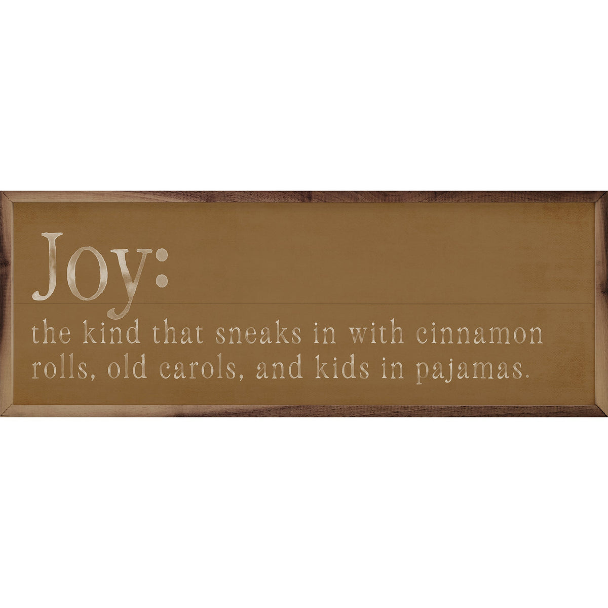 Joy Definition Printed and Framed Wall Sign