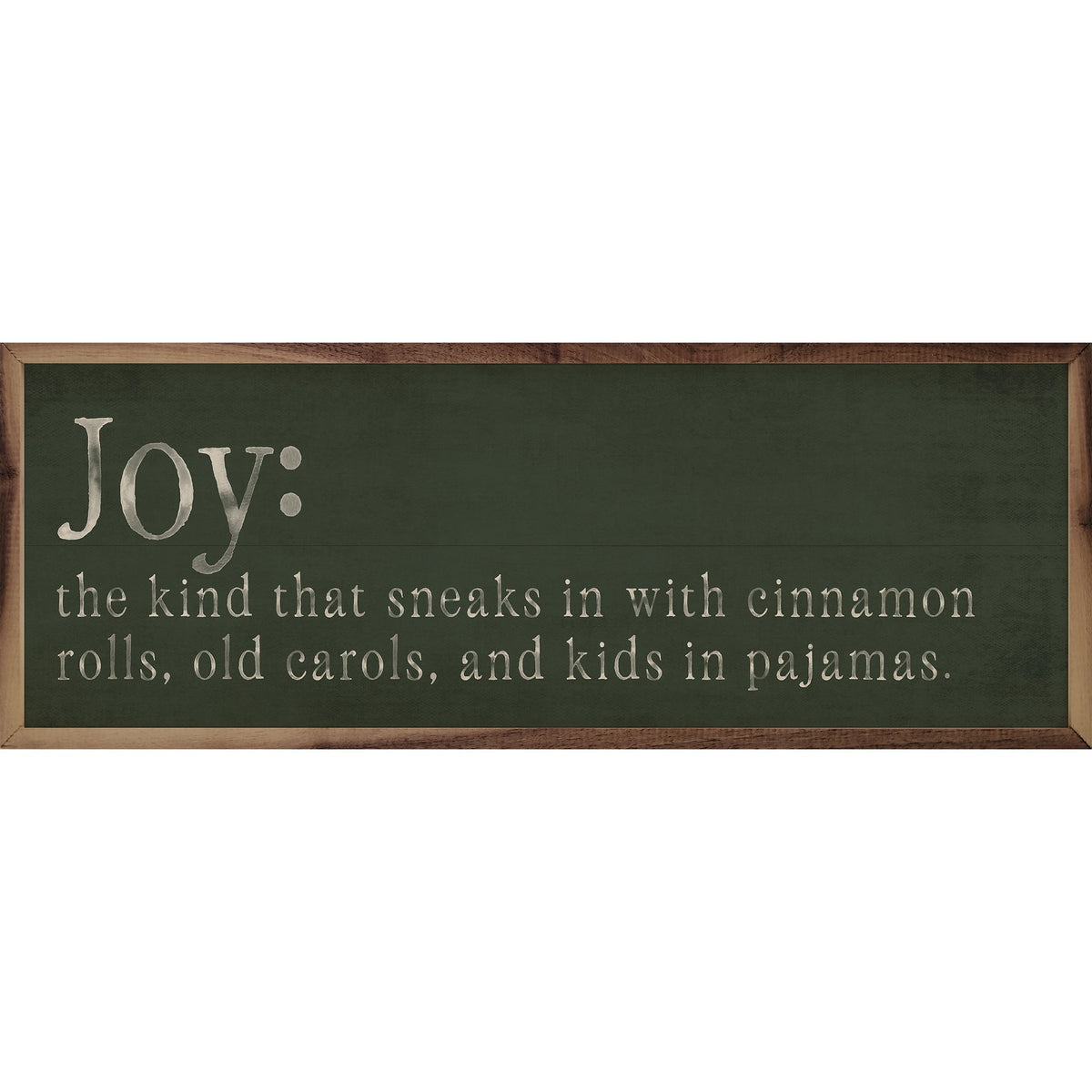 Joy Definition Printed and Framed Wall Sign