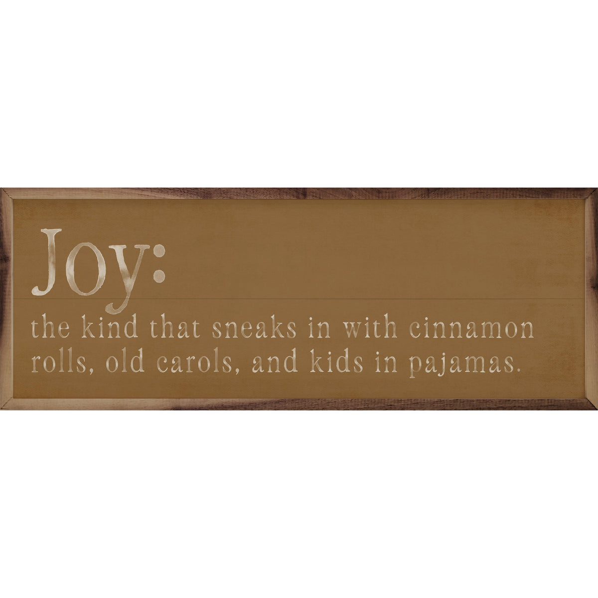 Joy Definition Printed and Framed Wall Sign