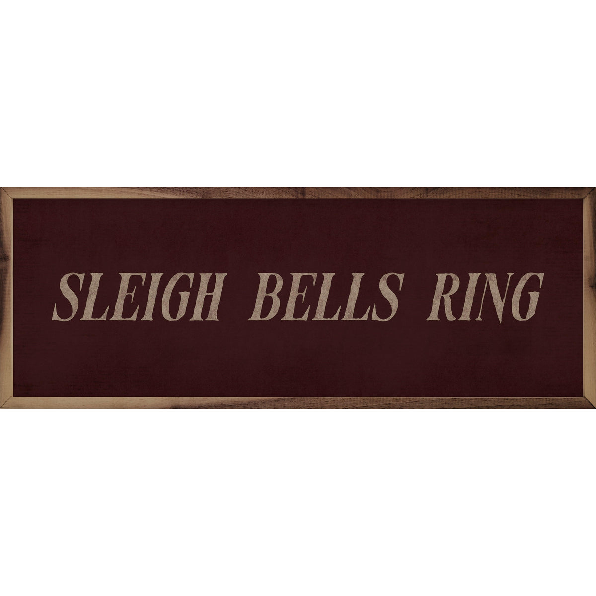 Sleigh Bells Ring Printed and Framed Wall Sign