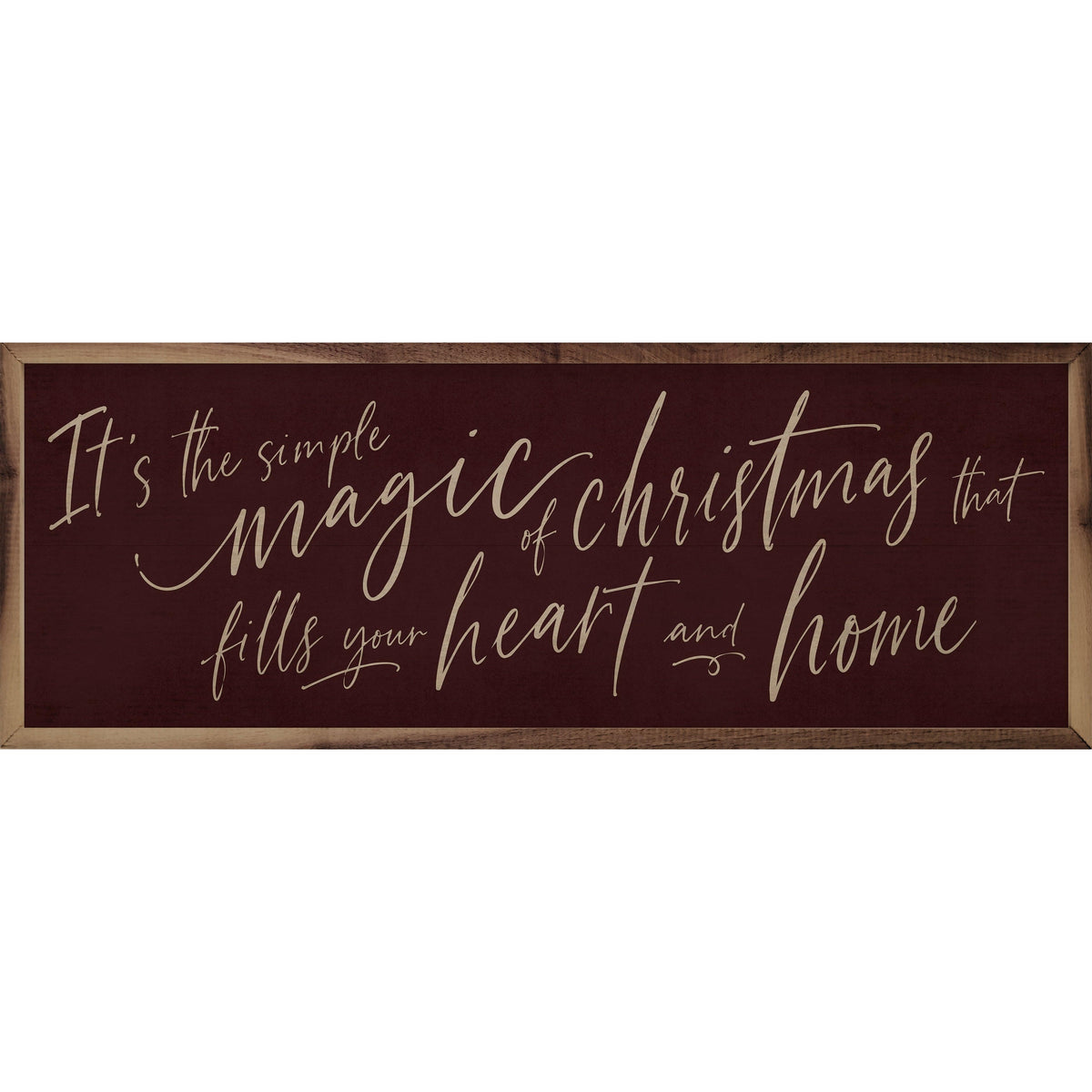 The Simple Magic Of Christmas Printed and Framed Wall Sign