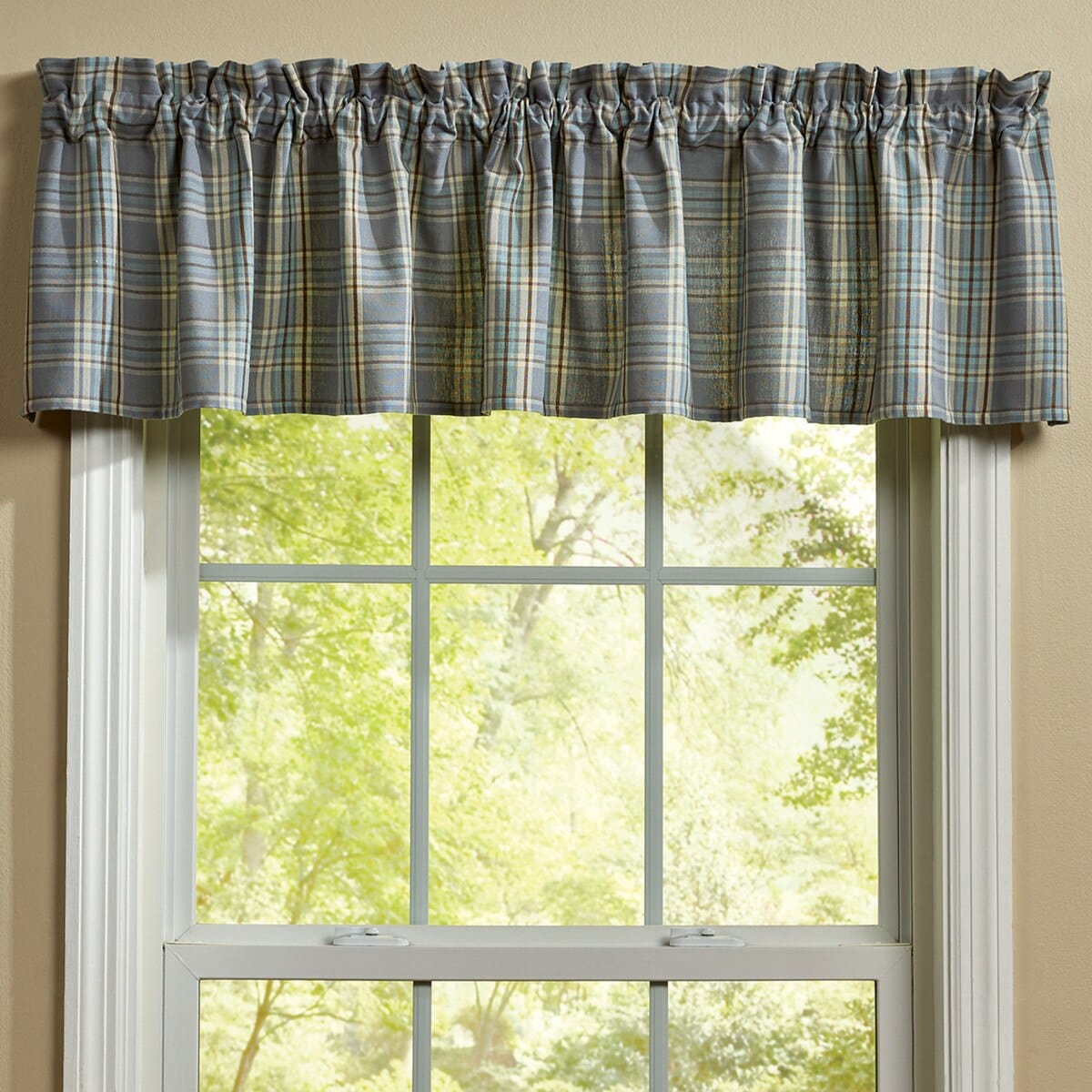 Horizon Plaid Valance Unlined