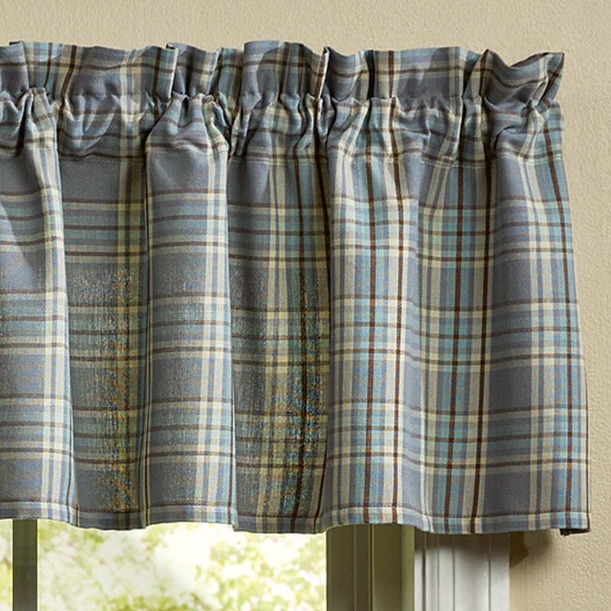 Horizon Plaid Valance Unlined