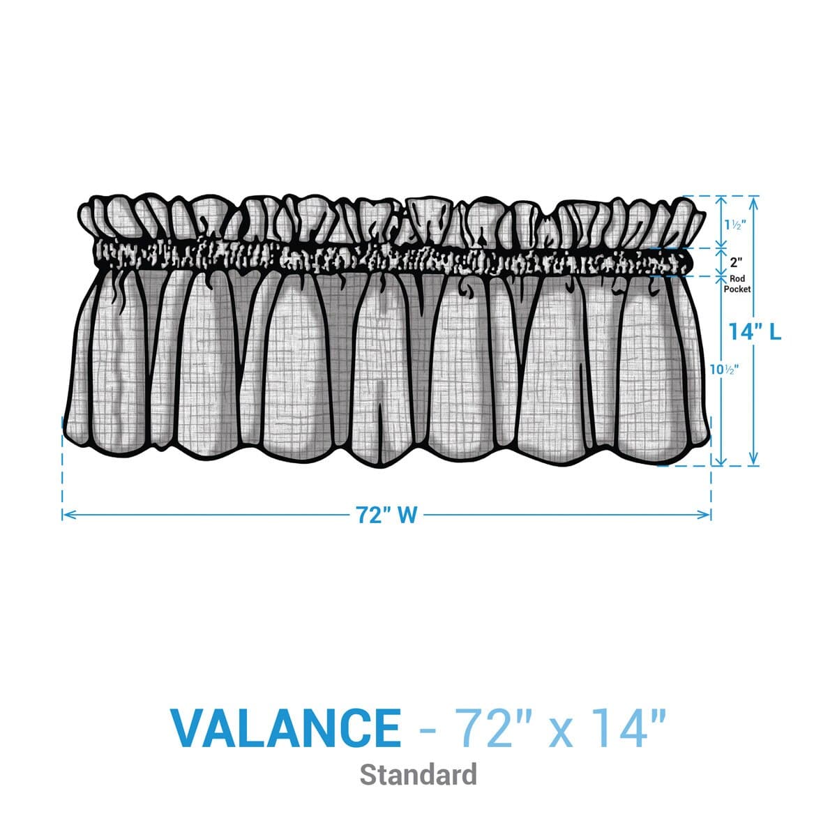 Horizon Plaid Valance Unlined