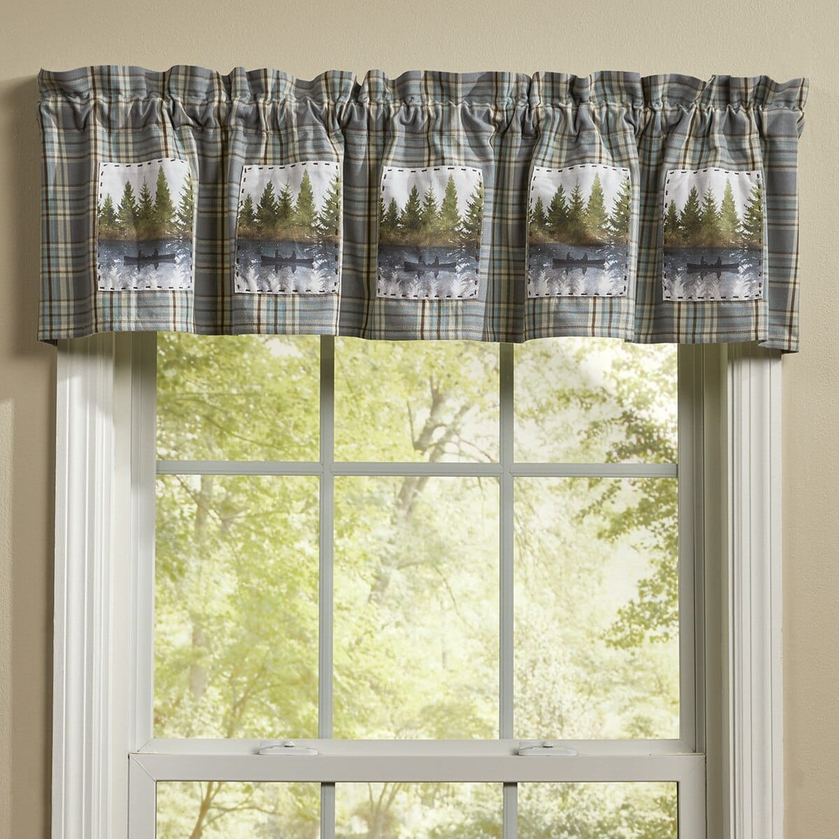 Horizon Plaid Valance Lined