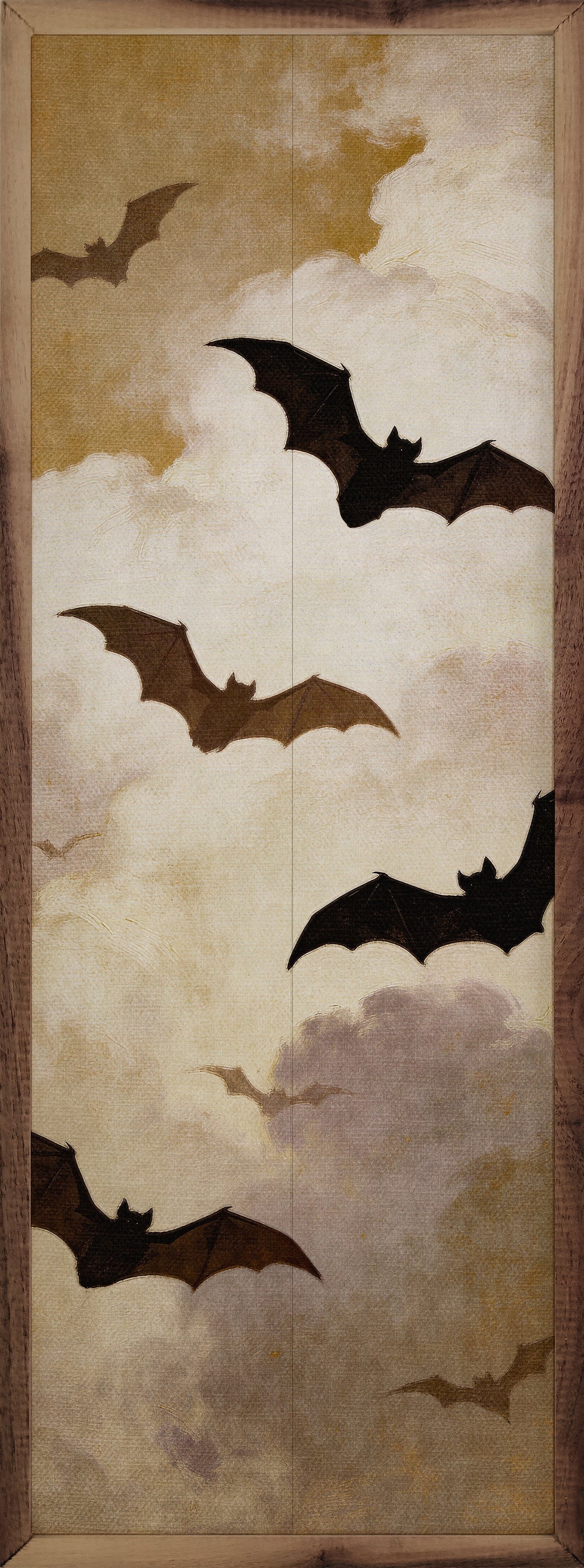 Bats In The Clouds Printed and Framed Wall Sign