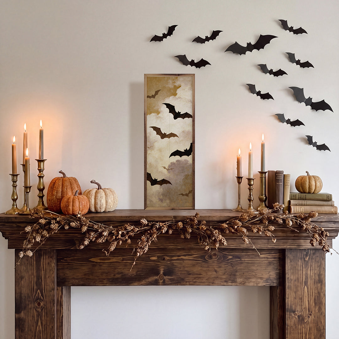 Bats In The Clouds Printed and Framed Wall Sign