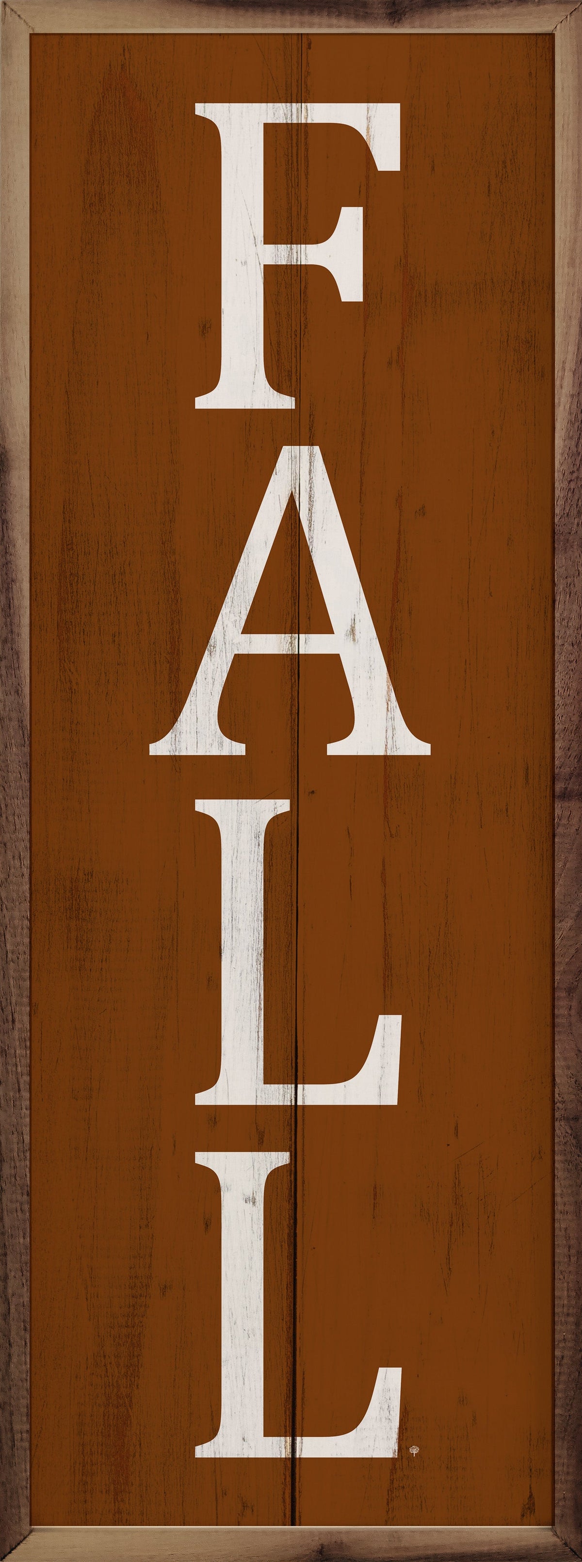 Fall Orange Printed and Framed Wall Sign