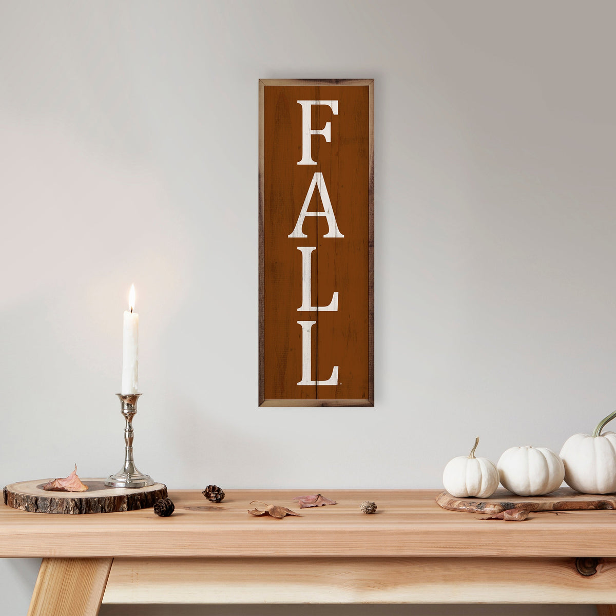 Fall Orange Printed and Framed Wall Sign