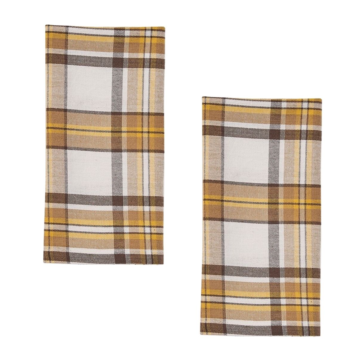 Maize Plaid Napkin Set of 2