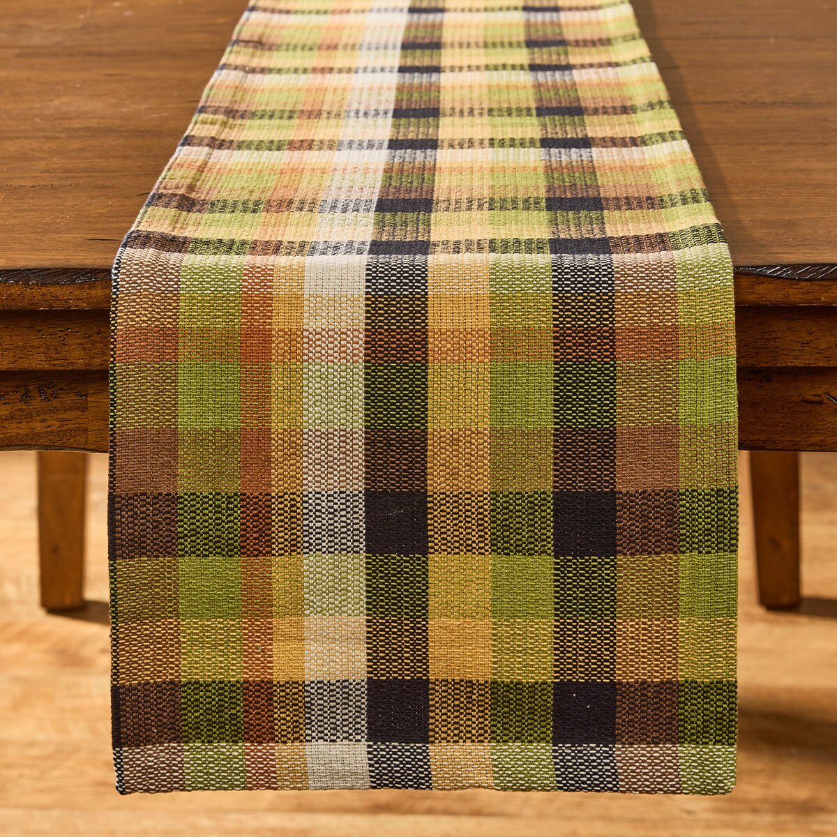 Greenbriar Plaid Table Runner 54'' Long