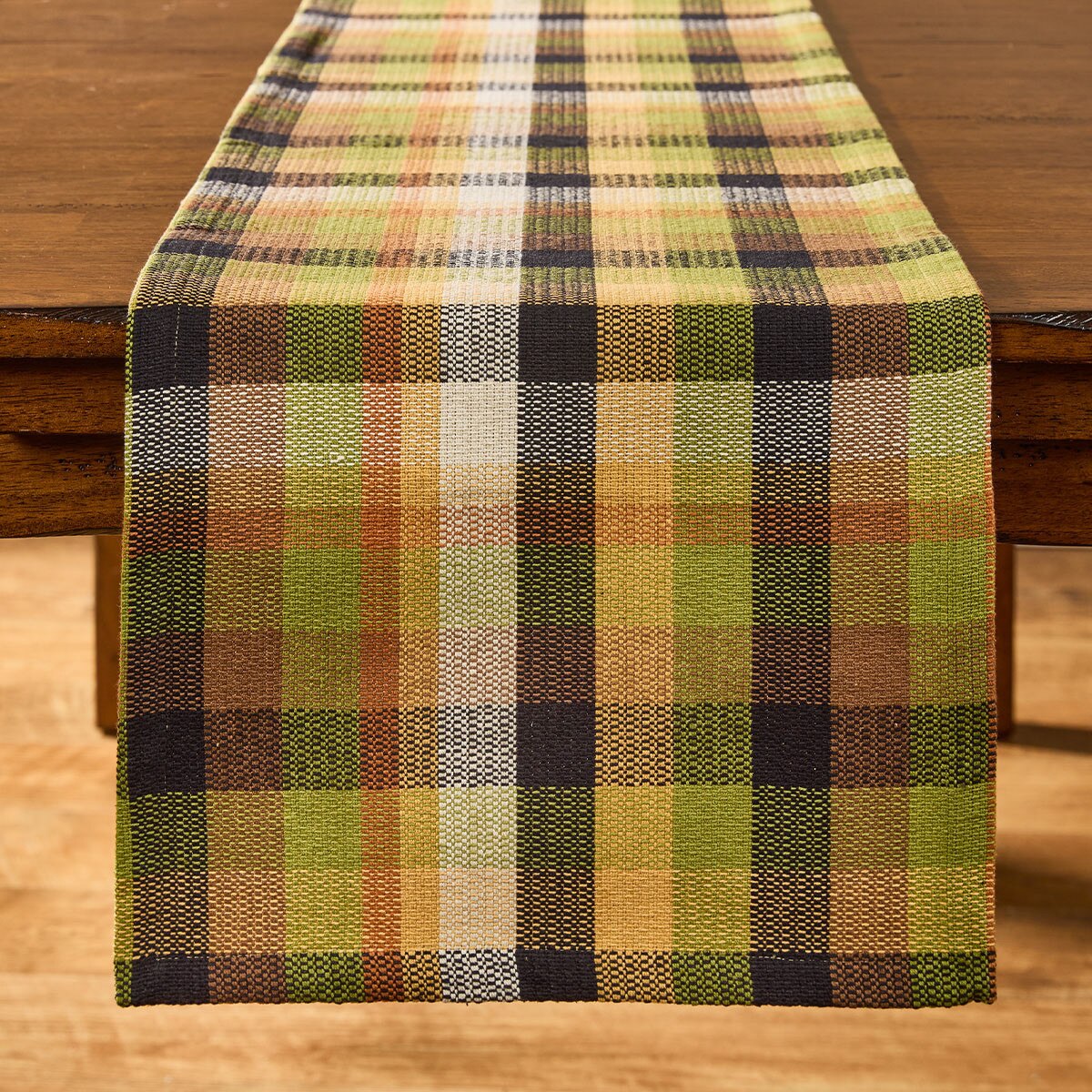 Greenbriar Plaid Table Runner 72" Long