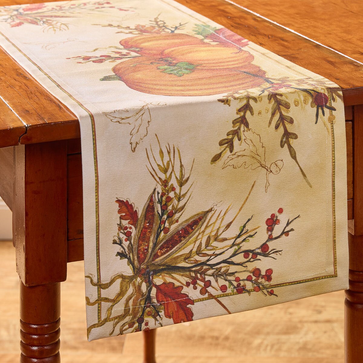 Harvest Dance Printed Table Runner 36" Long