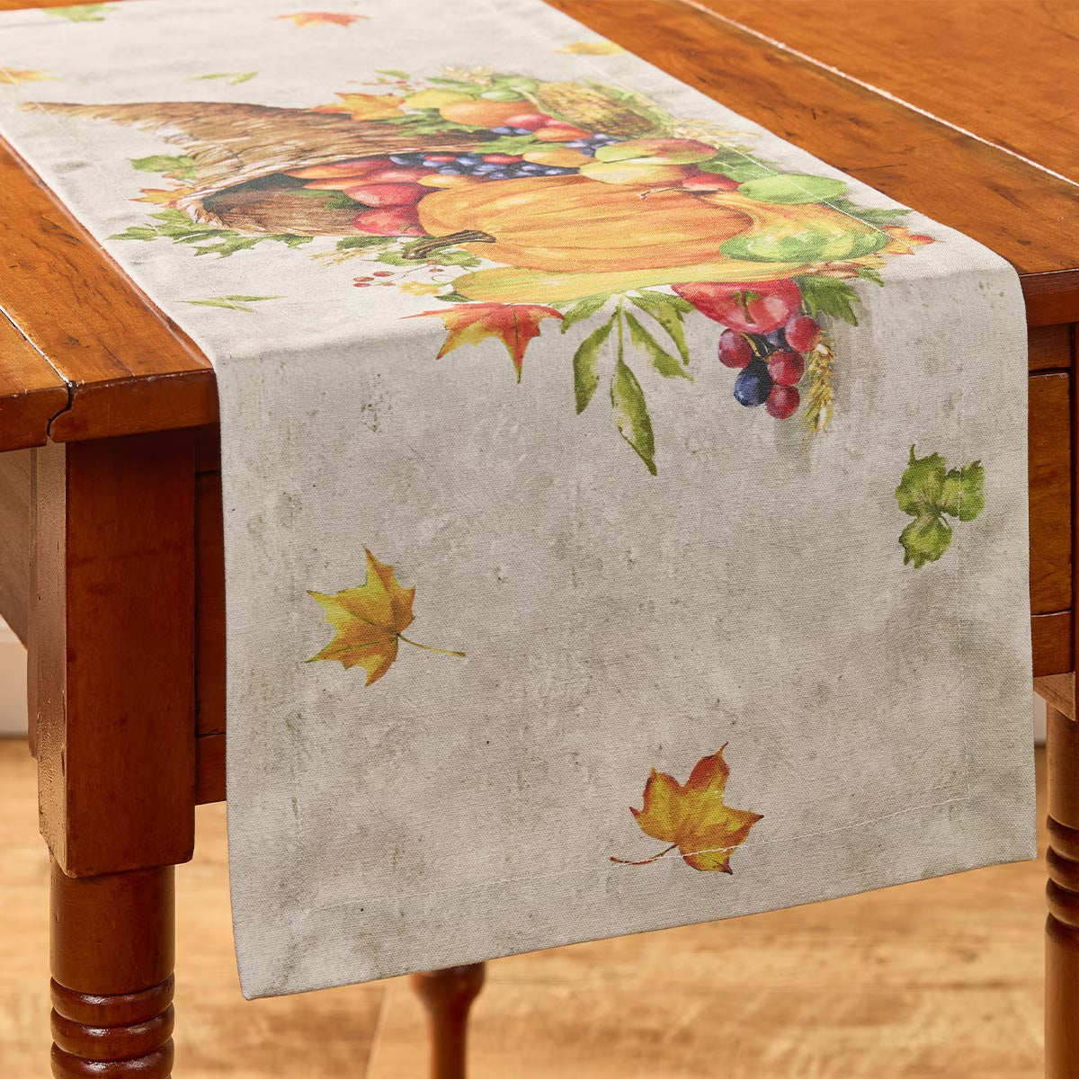 Cornucopia Printed Table Runner 36" Long