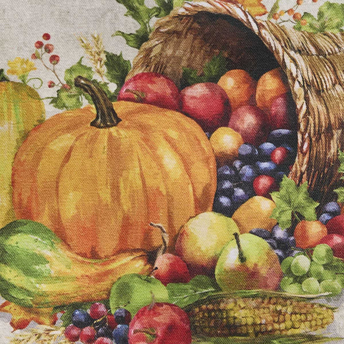 Cornucopia Printed Table Runner 54'' Long