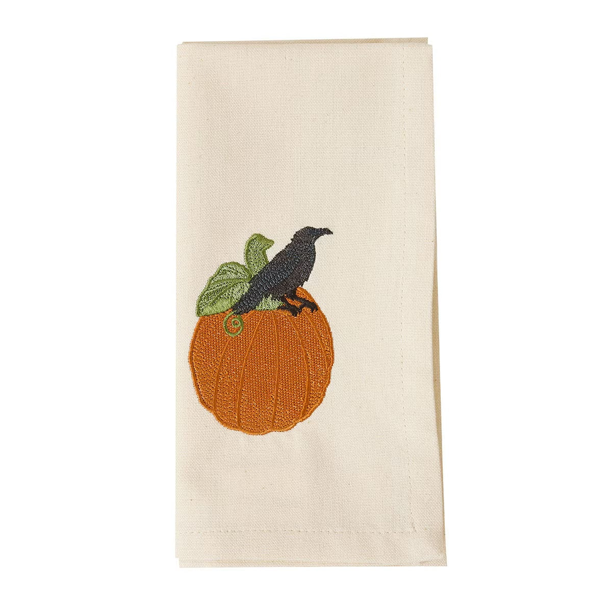 Watching Pumpkins Embroidered Napkin Set of 2