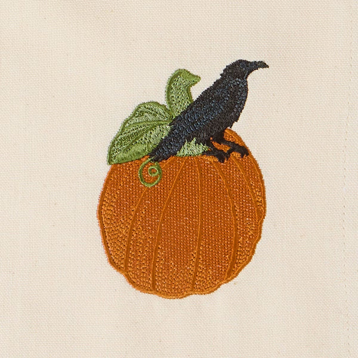 Watching Pumpkins Embroidered Napkin Set of 2
