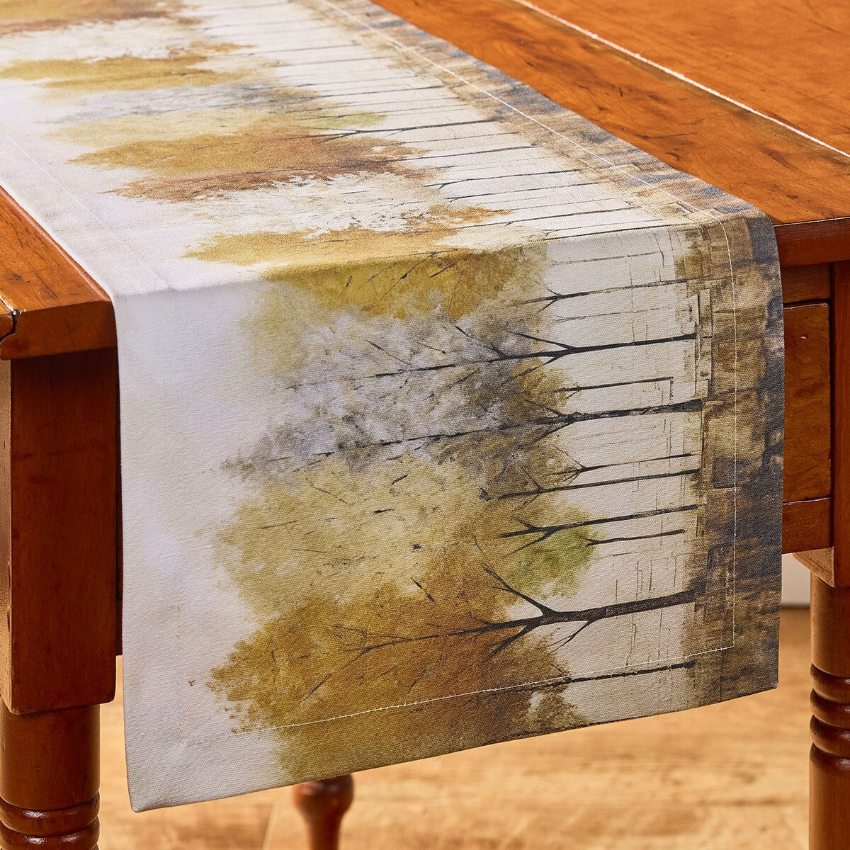 Moody Fall Printed Table Runner 54'' Long