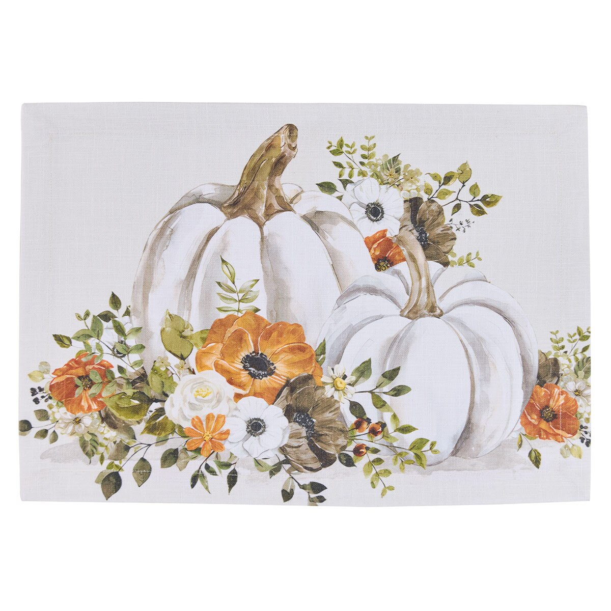 Pumpkins And Poppies Printed Placemat Set of 2