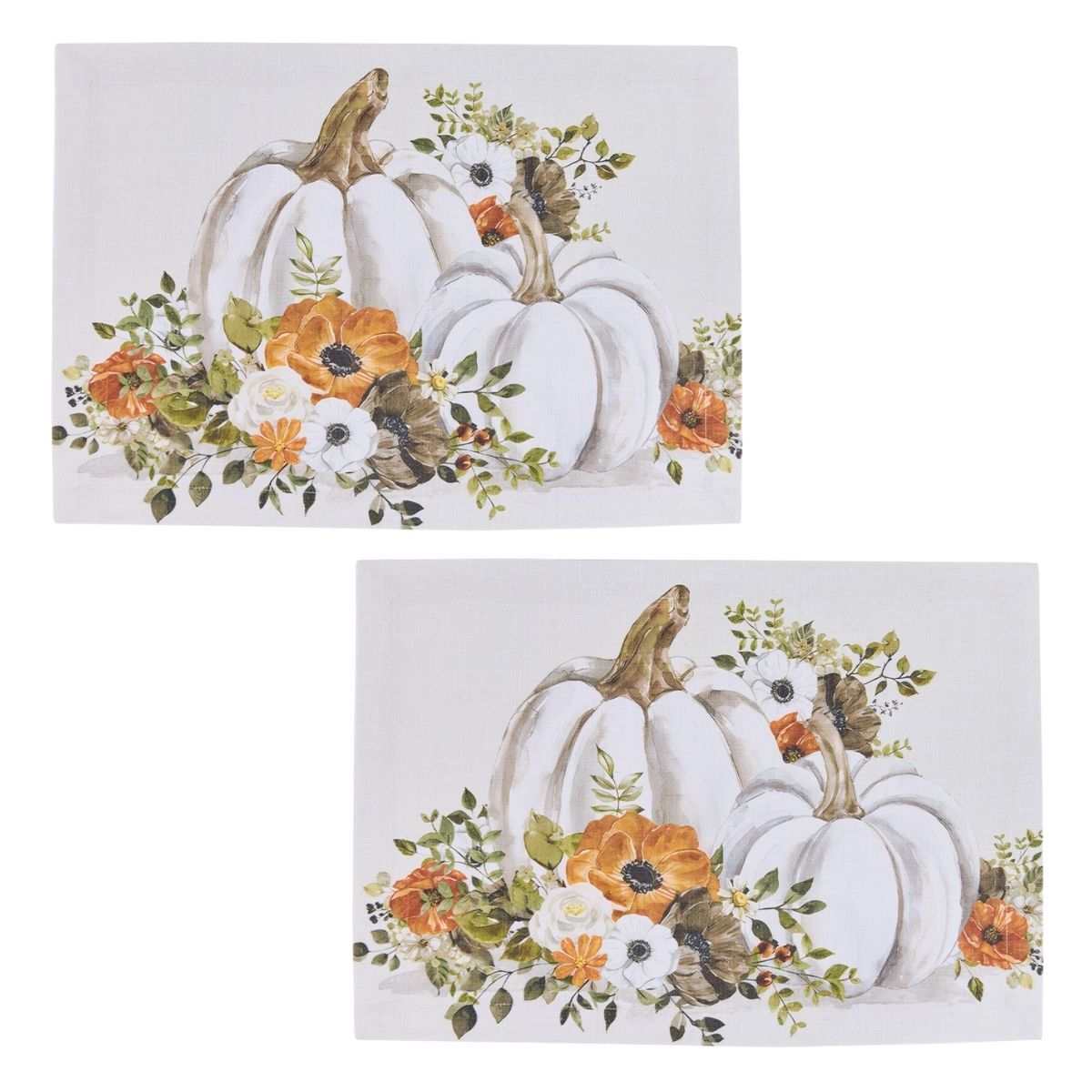 Pumpkins And Poppies Printed Placemat Set of 2