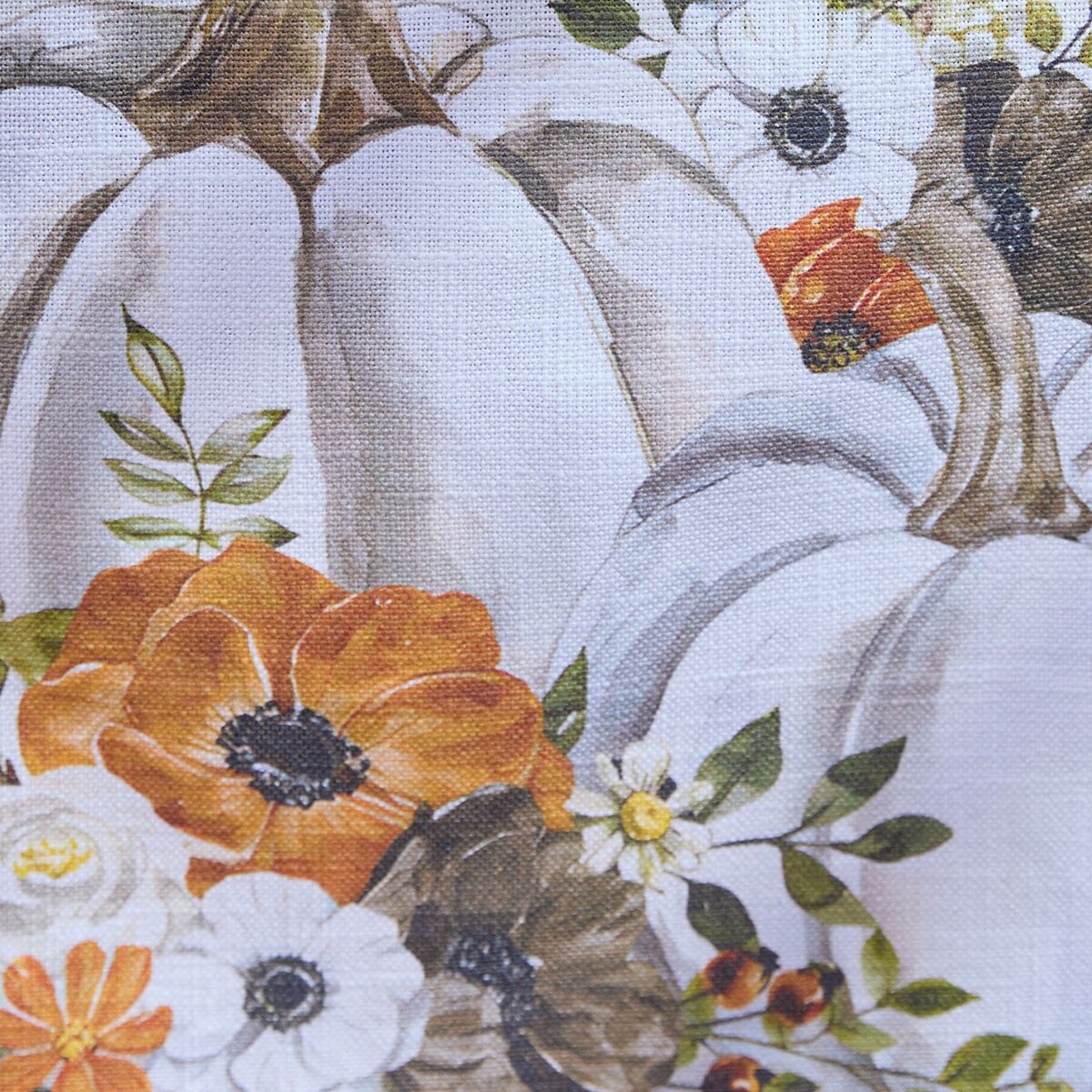 Pumpkins And Poppies Printed Table Runner 36" Long