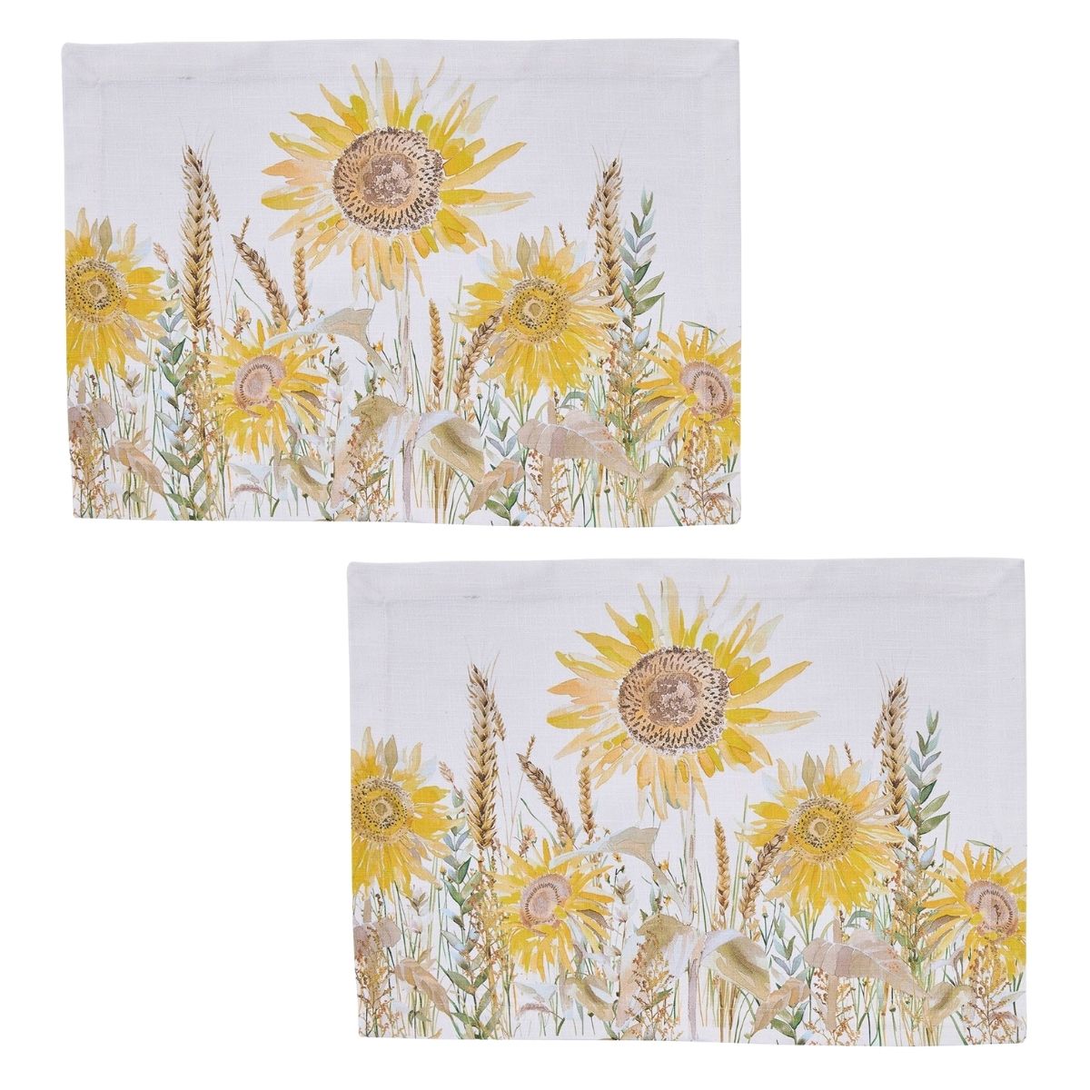 Sunflower Fields Printed Placemat Set of 2