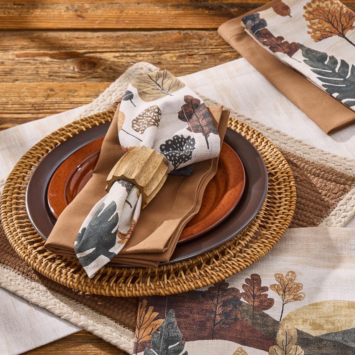Autumn Magic Printed Napkin Set of 2