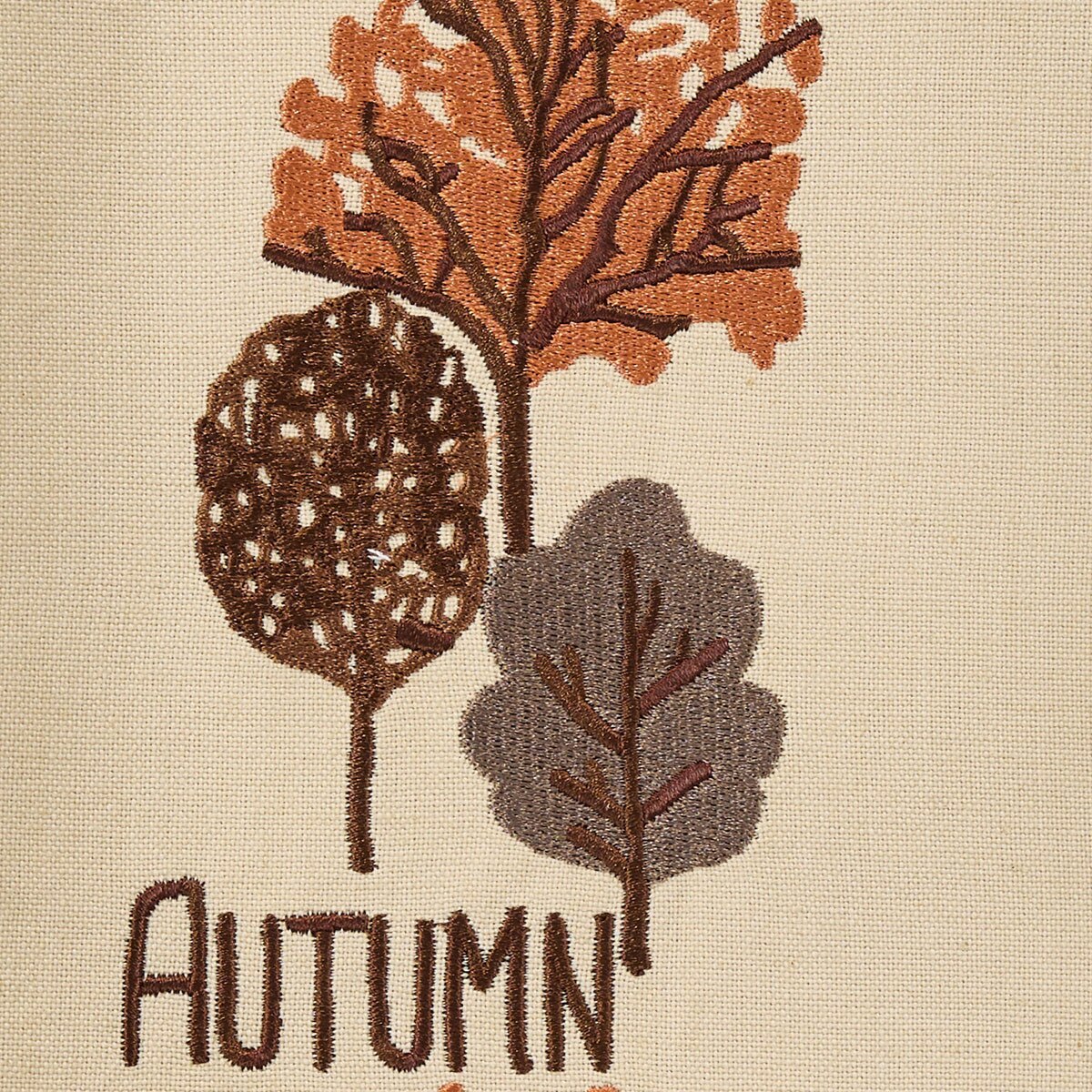 Autumn Magic Embroidered Dishtowel Decorative