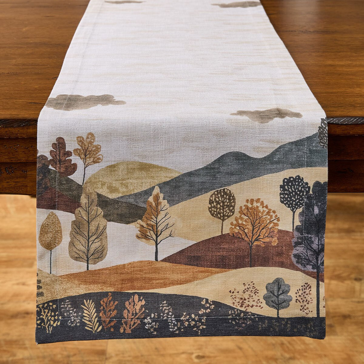 Autumn Magic Printed Table Runner 54'' Long
