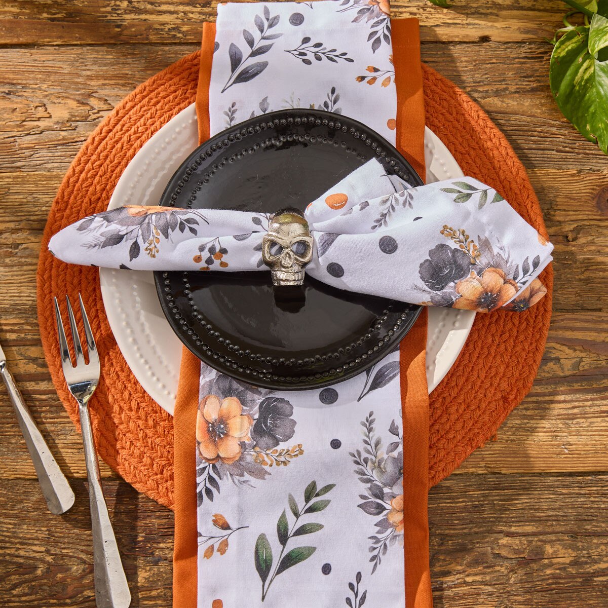 Printed Dia De Los Muertos Napkin Set of 2