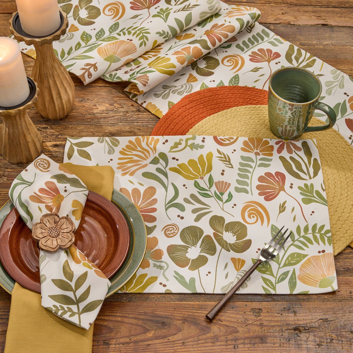 Nature's Canvas Printed Placemat Set of 2