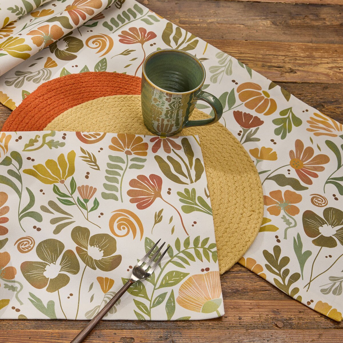 Nature's Canvas Printed Table Runner 54'' Long