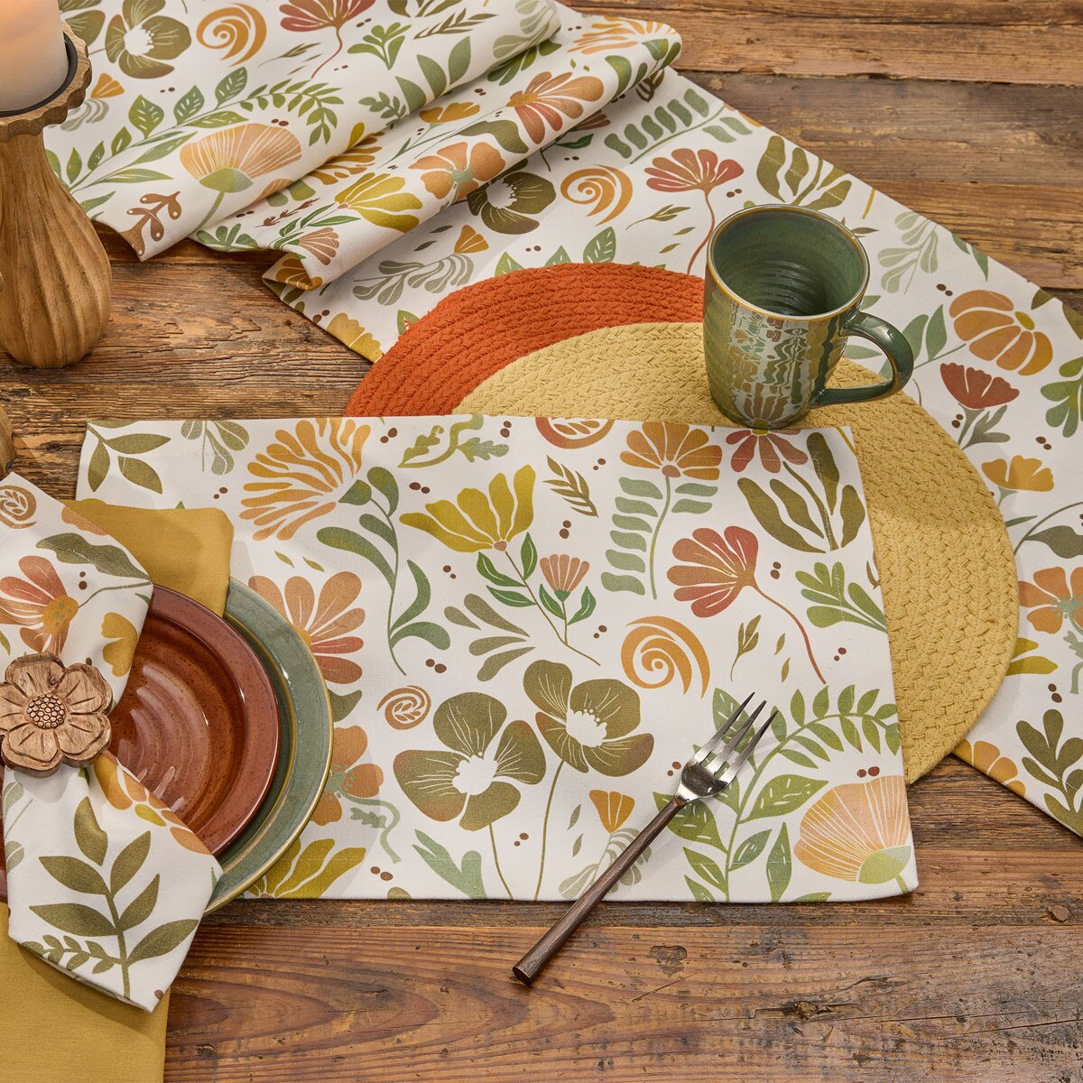Nature's Canvas Printed Table Runner 72" Long