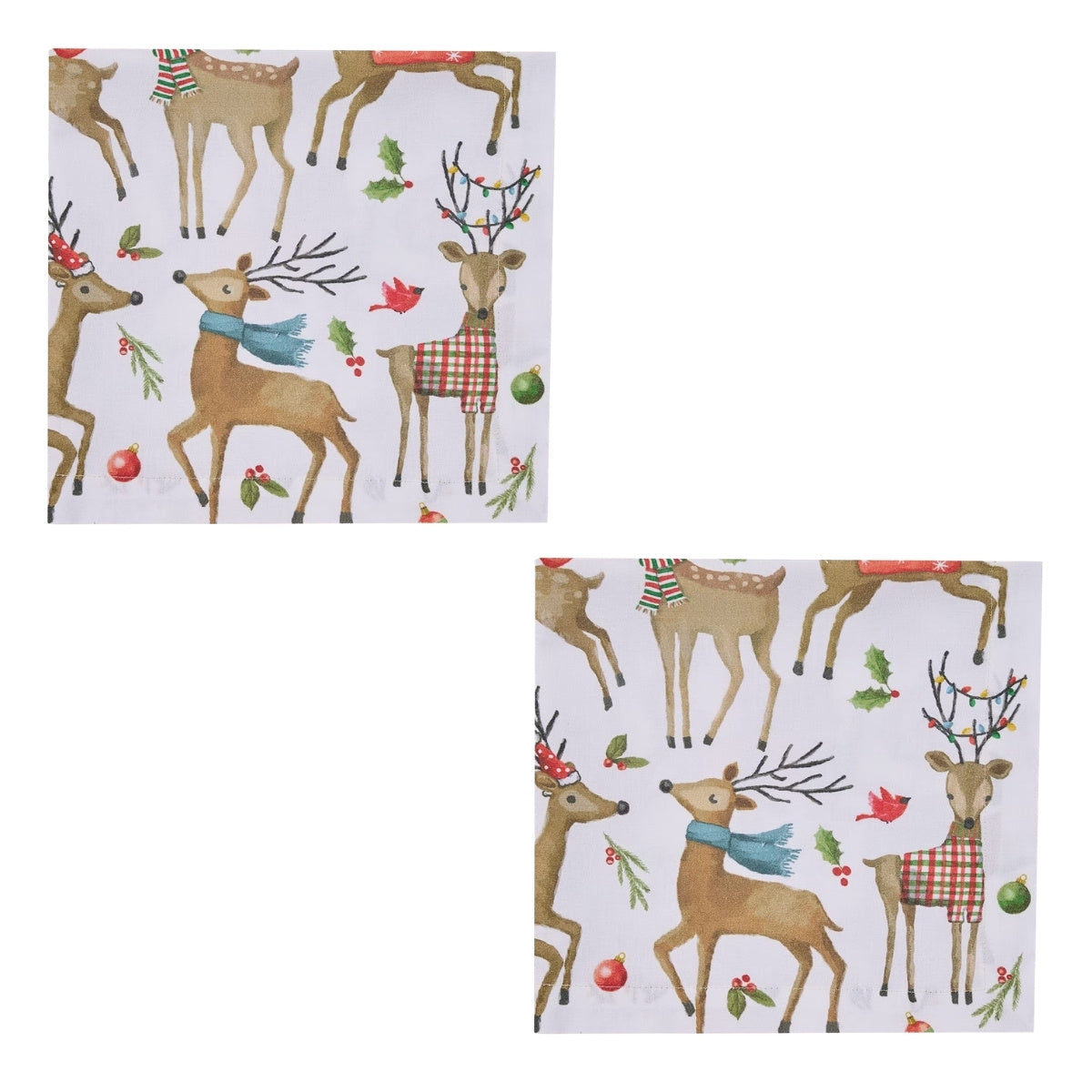 Run Run Reindeer Printed Napkin Set of 2