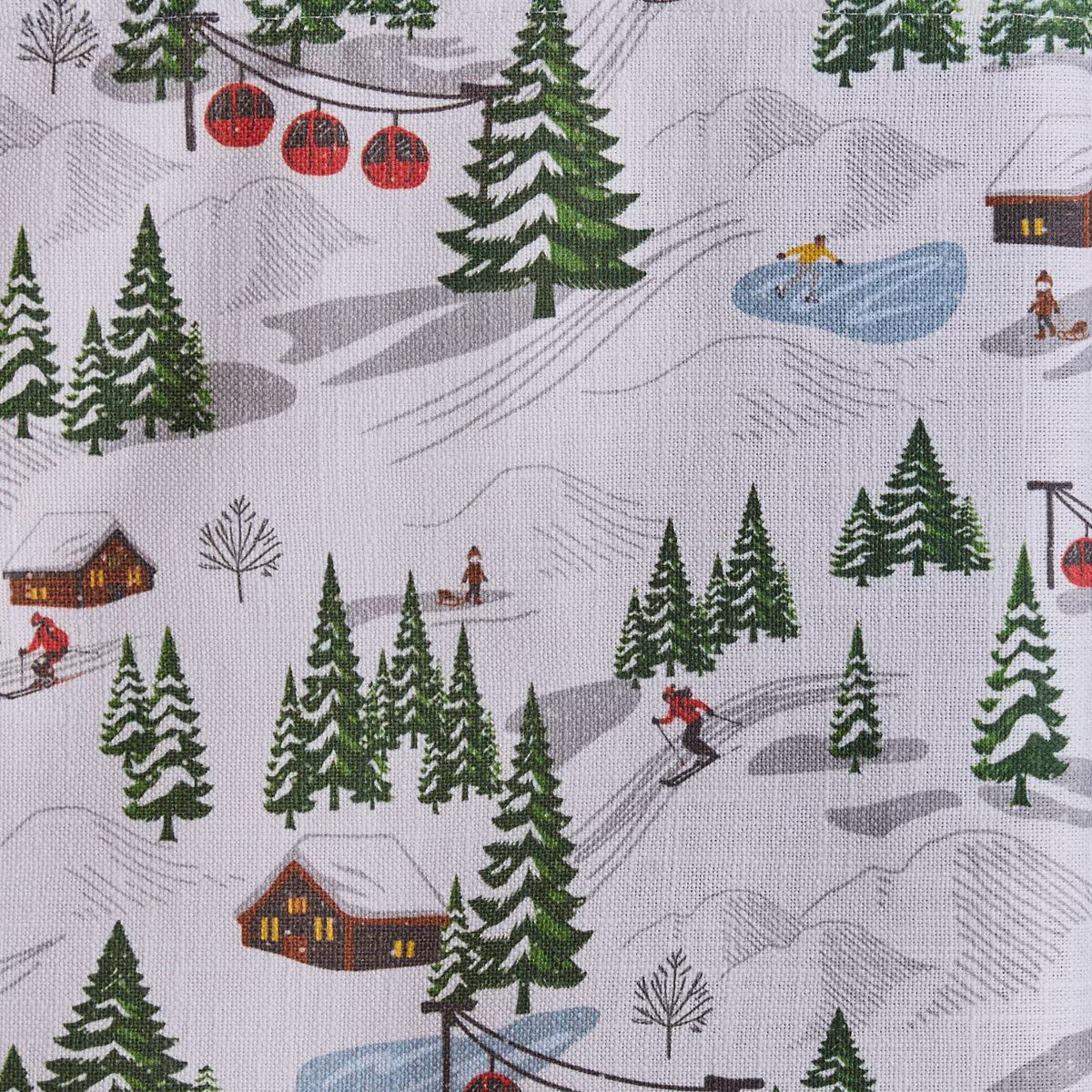 Down Hill Run Printed Table Runner 72" Long