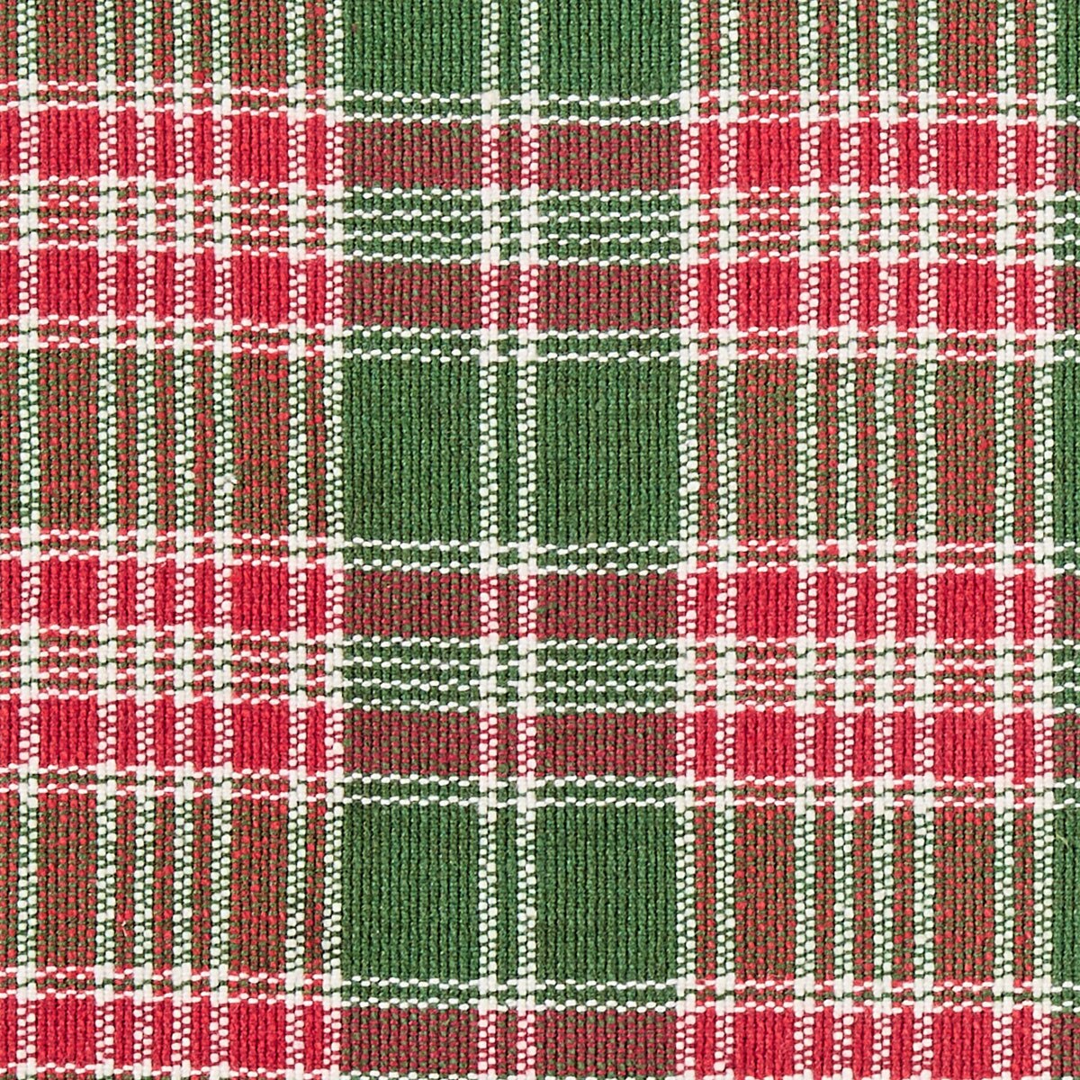 Boxwood And Pine Plaid Table Runner 36" Long