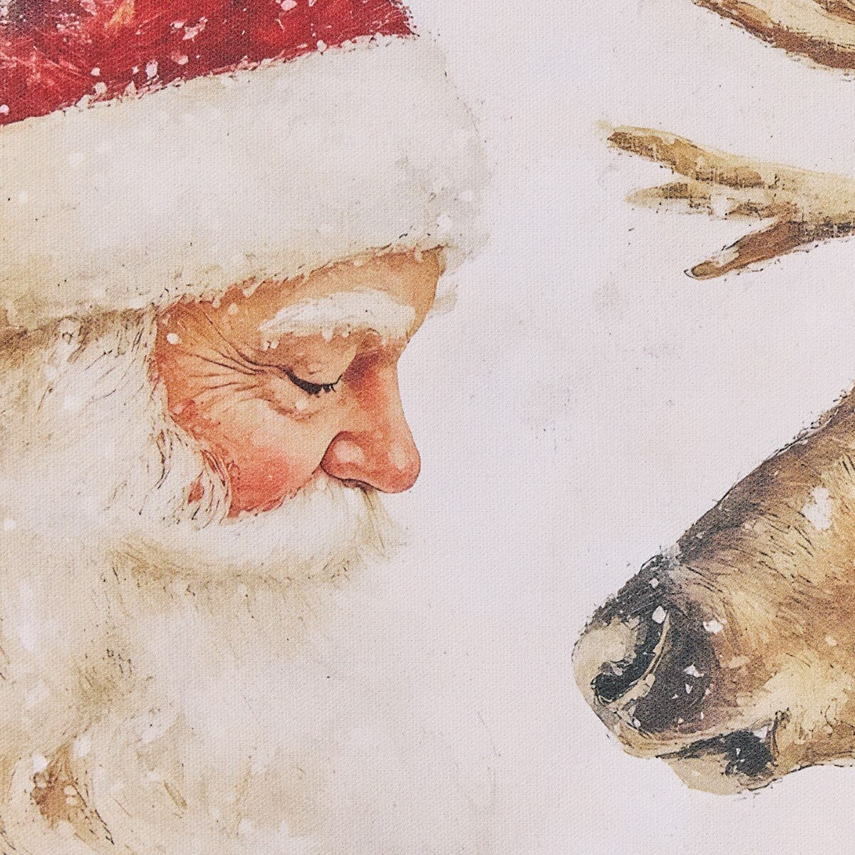 Santa And Reindeer Printed Placemat Set of 2