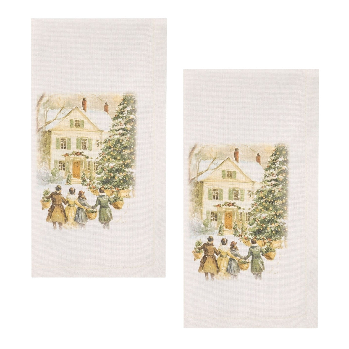 Winter In The Country Printed Napkin Set of 2