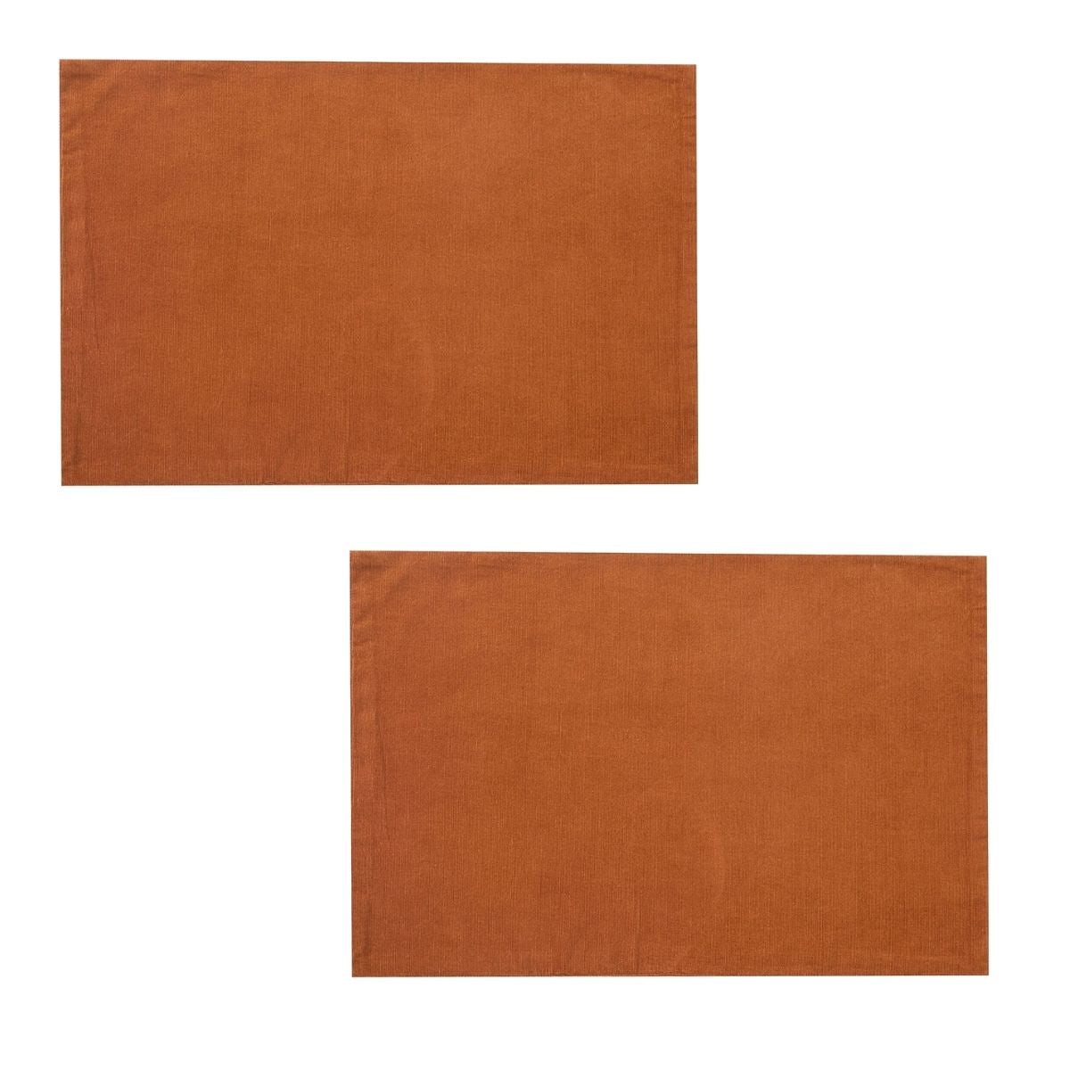 Corduroy - Brown Placemat Set of 2