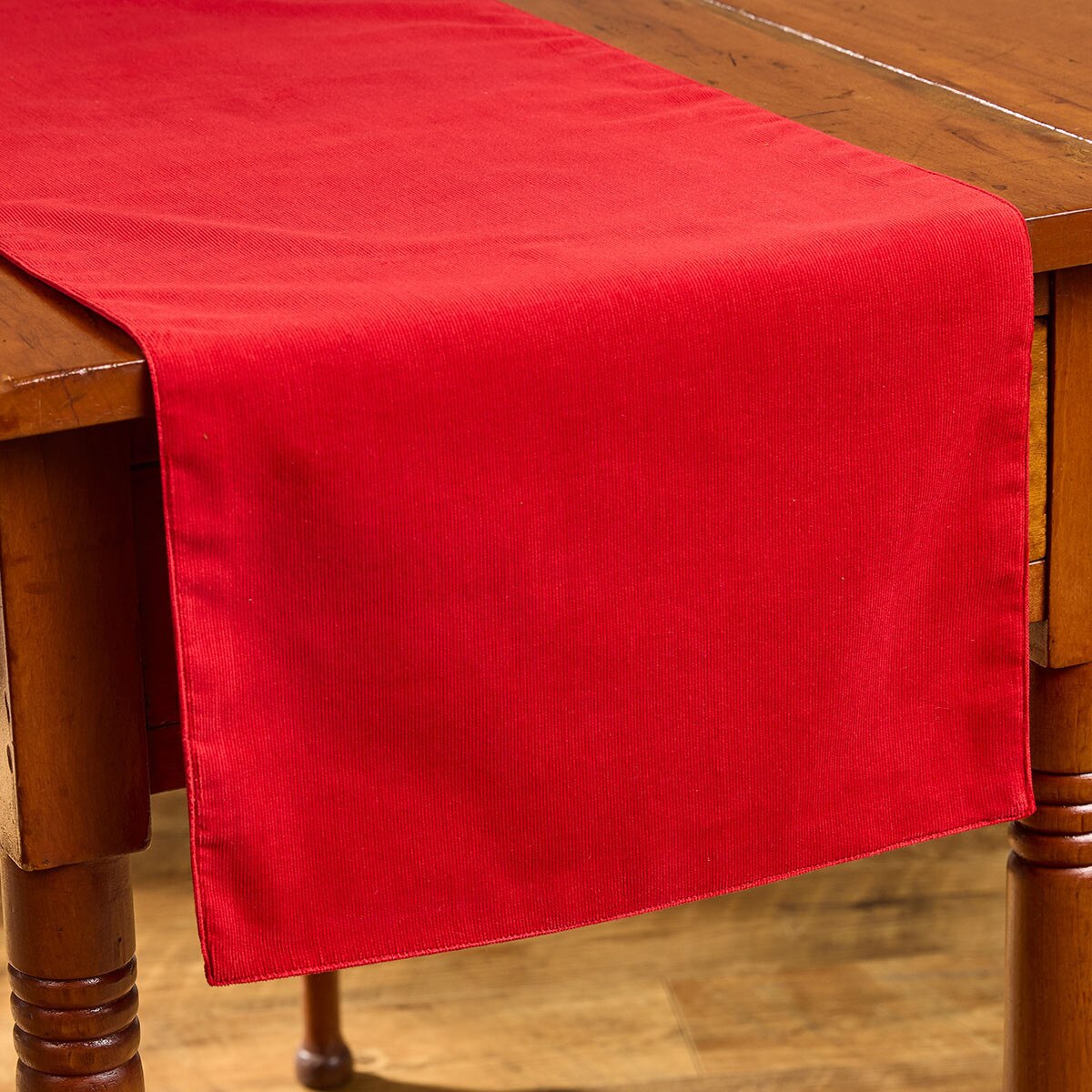 Corduroy - Red Table Runner 36" Long