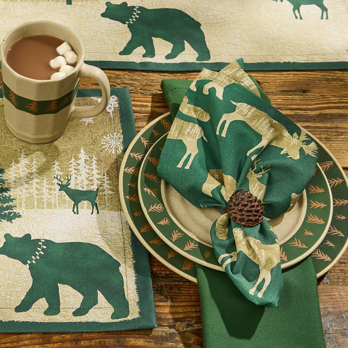 Velvet Woods Printed Napkin Set of 2