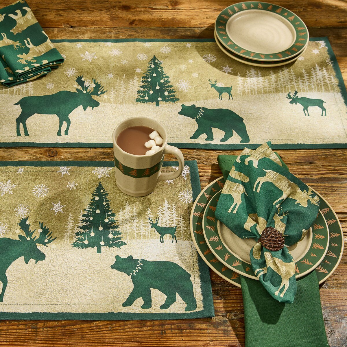 Velvet Woods Printed Napkin Set of 2