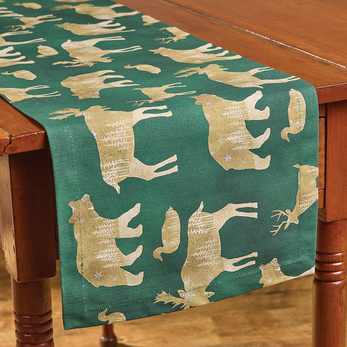 Velvet Woods Printed Table Runner 54'' Long
