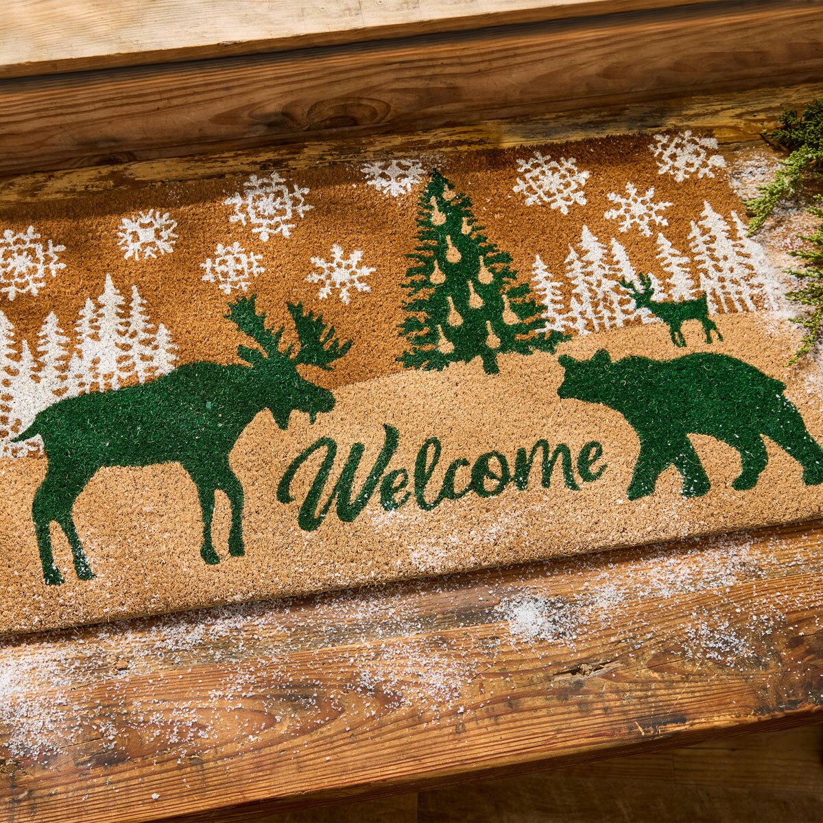 Velvet Woods Coir Welcome Doormat