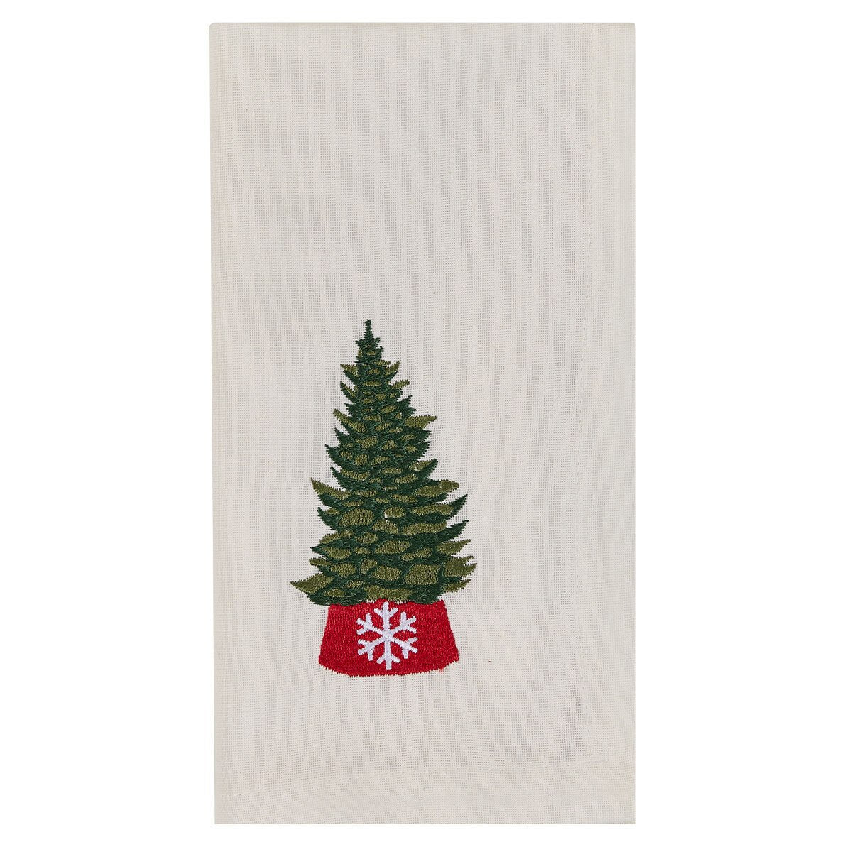 Christmas Tree Acres Embroidered Napkin Set of 2