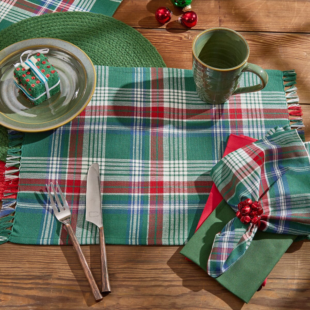 Hard Candy Christmas Plaid Placemat Set of 2