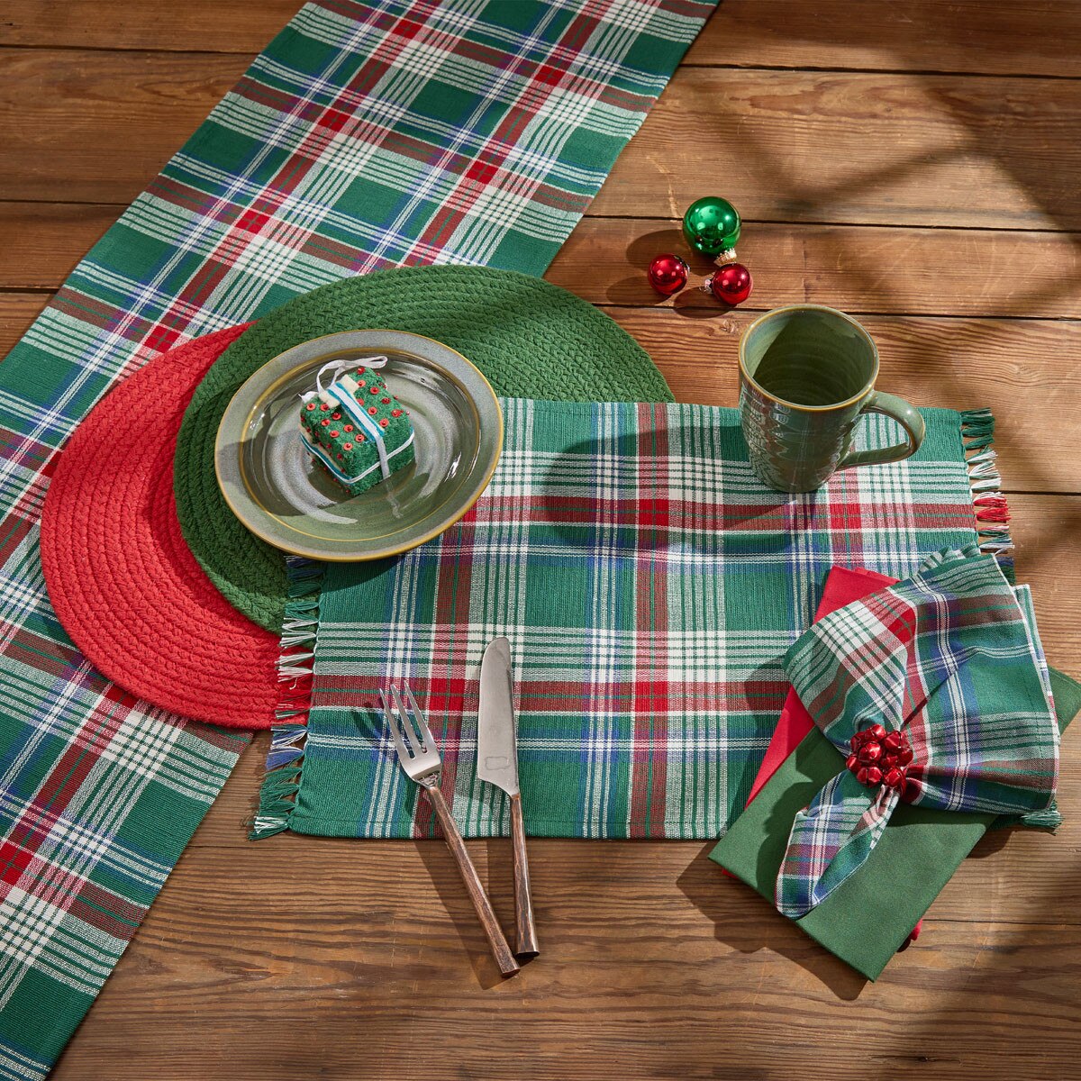 Hard Candy Christmas Plaid Placemat Set of 2