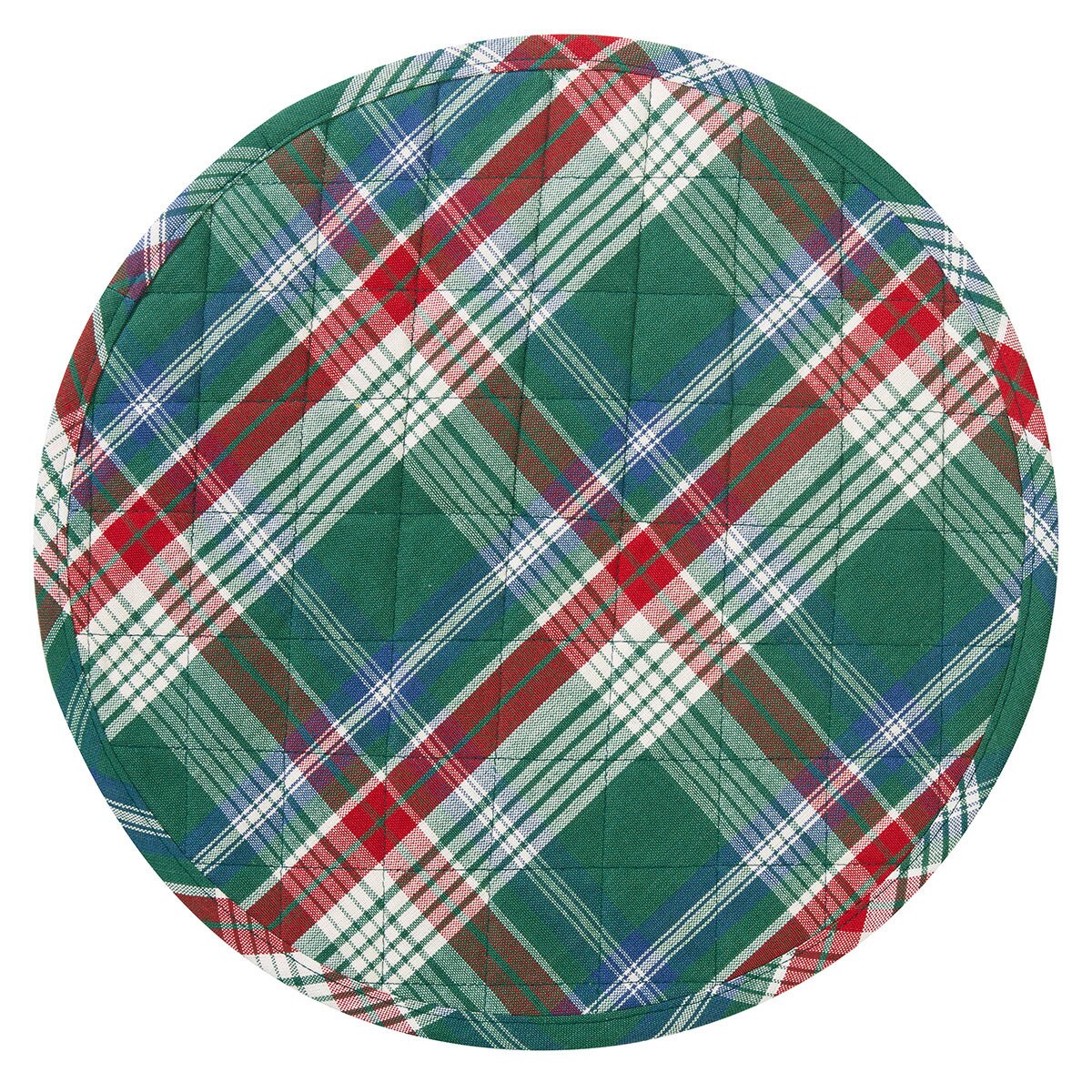 Hard Candy Christmas Quilted Placemat Round Set of 2