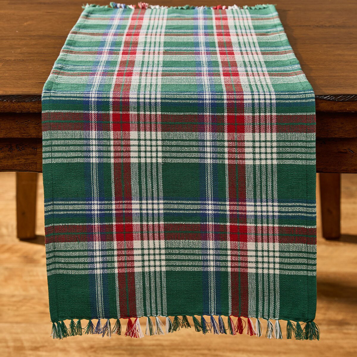 Hard Candy Christmas Plaid Table Runner 36" Long