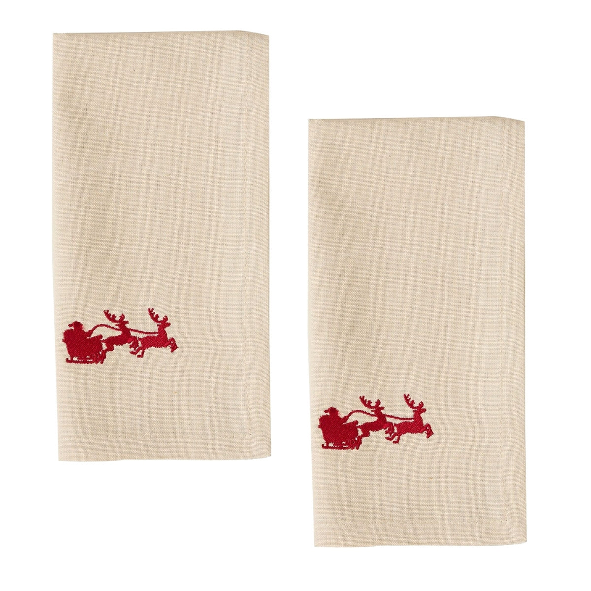 Dash Away Embroidered Napkin Set of 2